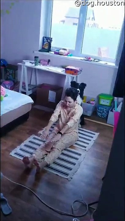 Pup Helps Human Exercise