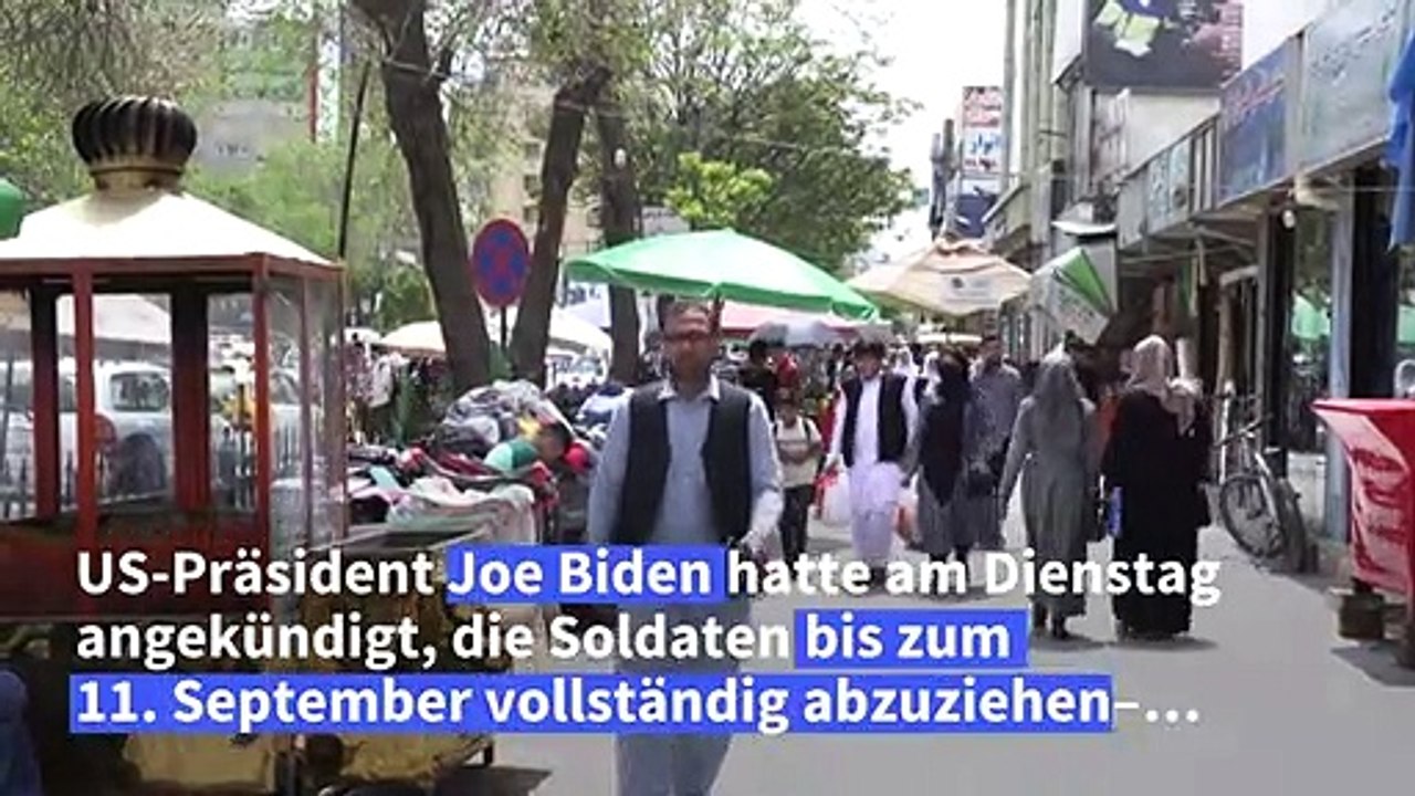Afghanen reagieren gespalten auf US-Truppenabzug im September