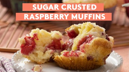 Sugar-Crusted Raspberry Muffins