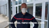 Formation des pompiers : interview de Thomas, caporal et de Valérie Mura, de l'IFSI de Troyes