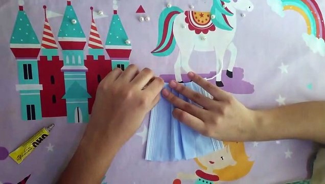 Diy Doll Dress With Mask Part1|| No Sew || Minni_Mo Crafts