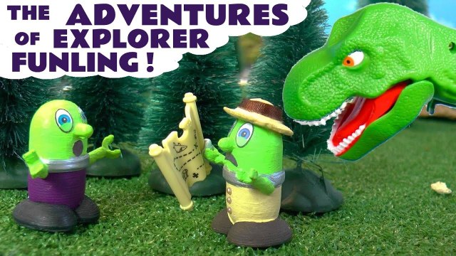 Funny Funlings Explorer Funling Adventures with Thomas and Friends and a Dinosaur Full Episodes English Videos for Kids from Kid Friendly Family Channel Toy Trains 4U