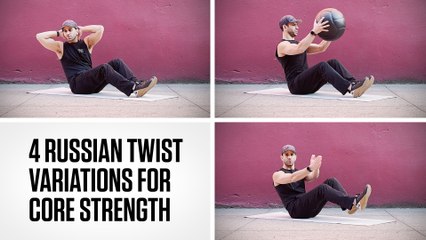4 Russian Twist Variations for Core Strength