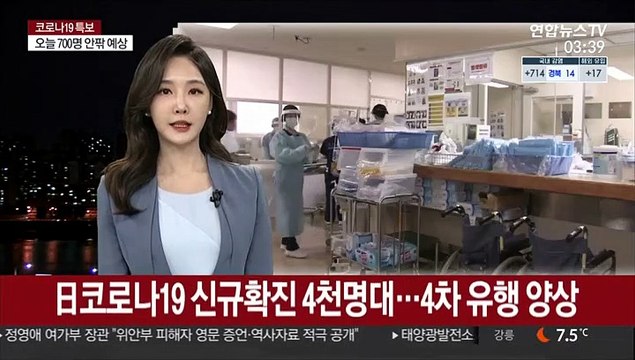 日코로나19 신규확진 4천명대…4차 유행 양상