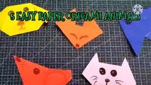 5 Easy Paper Origami Animals | Easy Origami For Kids | Craft Idea |  Paper Craft With Tarang.