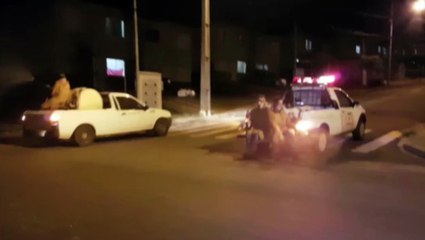 Defesa Civil realiza sanitização nas ruas do Conjunto Riviera, em Cascavel