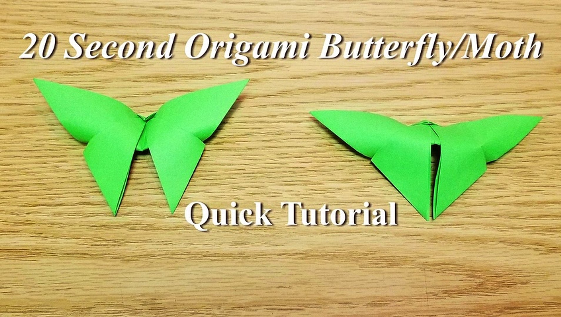 How to Make a Folded Paper Butterfly