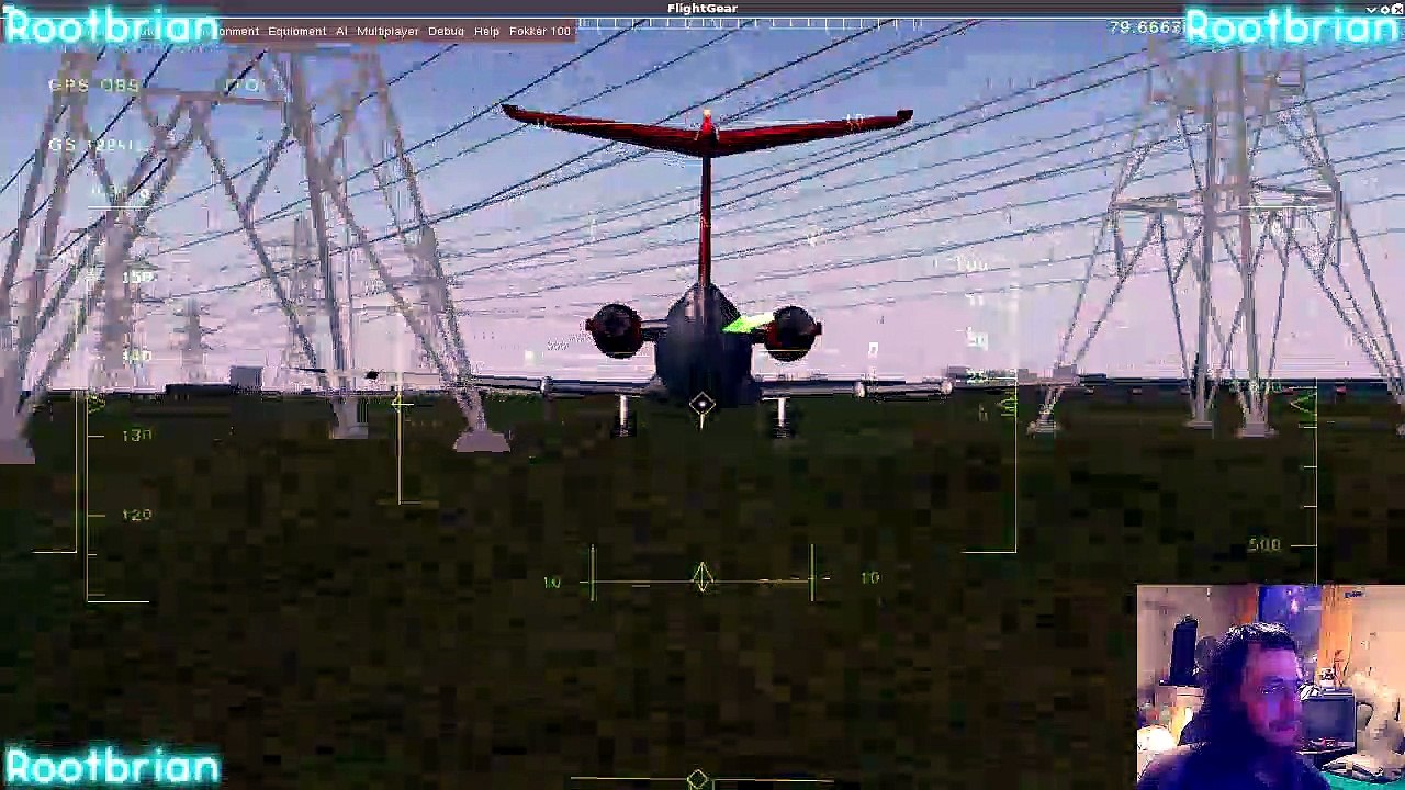 Drifting a plane as if it were a car, popping a wheelie with it, including roof jumping (fokker 100)
