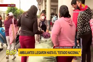 Miles de ambulantes desacatan cuarentena y llegan hasta el Estadio Nacional