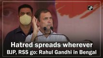 Hatred spreads wherever BJP, RSS go: Rahul Gandhi in West Bengal