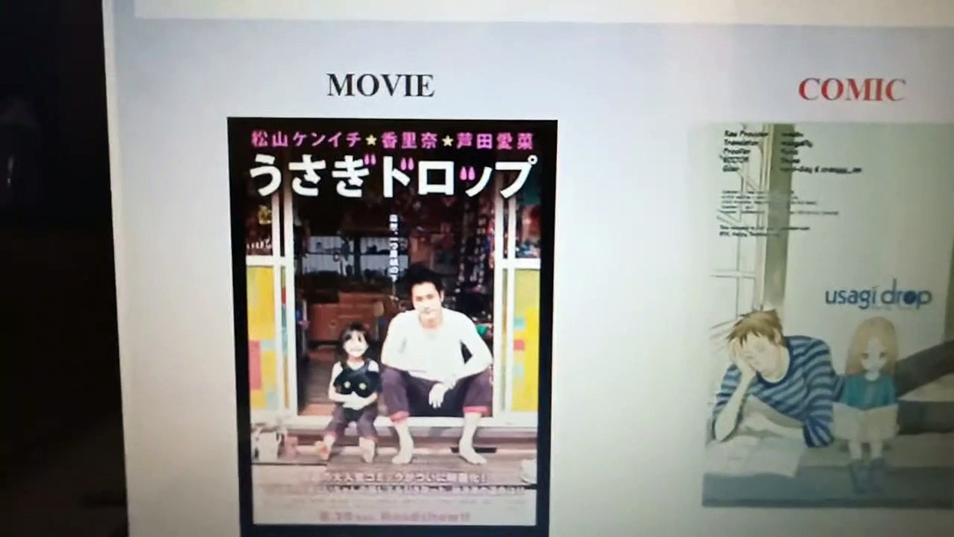 Usagi Bunny Drop Comic And Its Movie Adaptation Analysis Video Dailymotion