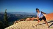 Yoga on Mountain short video।Yoga on Mountain in girl।yoga।yoga for beginner।yoga for weight loss..