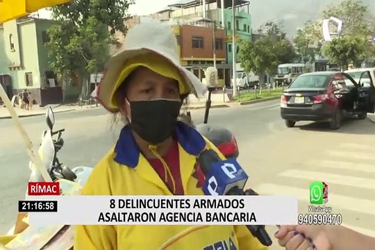 Rímac: delincuentes armados ingresaron a robar a agencia del BBVA