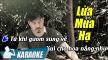 Lửa Mùa Hạ Karaoke Quang Lập (Tone nam)  Nhạc Vàng Bolero Karaoke
