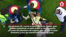 Chucho López sufrió grave lesión tras brutal entrada en juego vs Olimpia