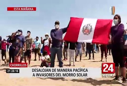Chorrillos: PNP desalojó de manera pacífica a invasores del Morro Solar