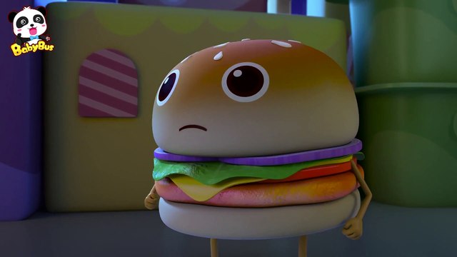 Hamburger is Afraid of MONSTERS | Monster in the Dark | Nursery Rhymes | Kids Cartoon | BabyBus
