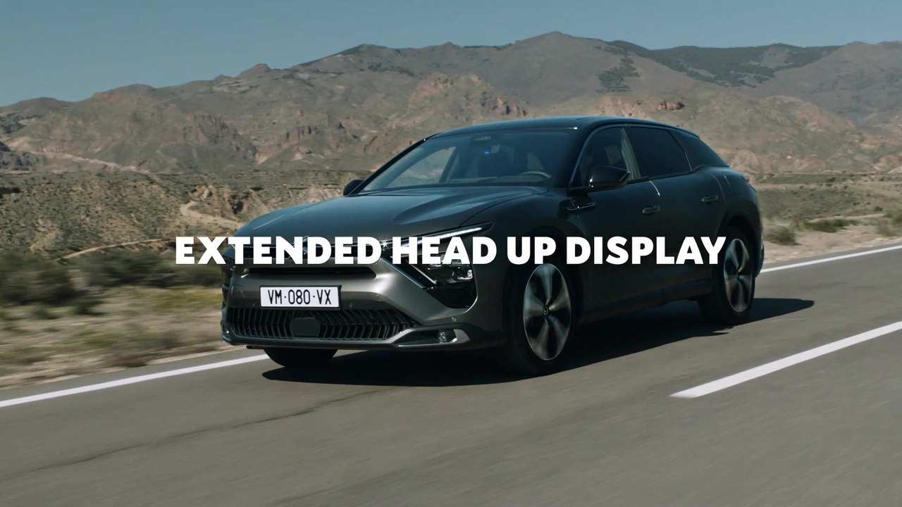All-new Citroen C5 X - Extended Headup Display Trailer