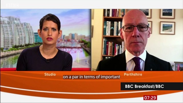 Scottish Election John Swinney questioned on whether the SNP would proritise child poverty over independence