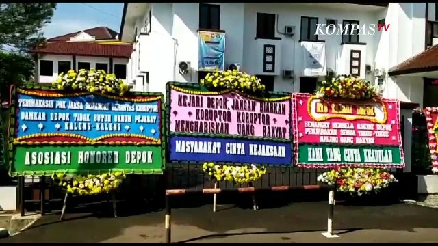 Usut Dugaan Korupsi Damkar, Kejari Depok Banjir Karangan Bunga