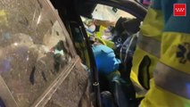 Tres heridos al salirse de la vía el vehículo en el que huían de la Policía