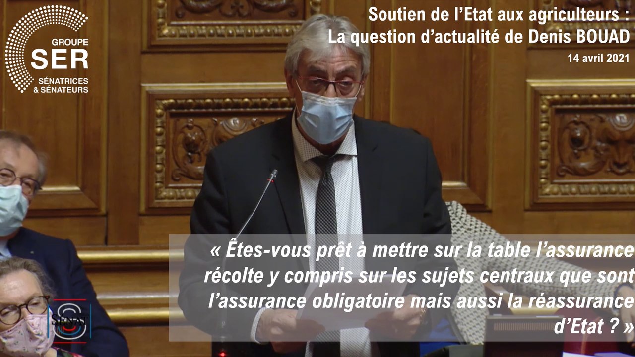 Denis Bouad : question d'actualité du 14 avril 2021
