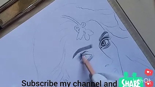 Ayeza Khan Sketch- Chupky Chupky Drama-Sketching with meesha -Sketching For Beginners Step by Step