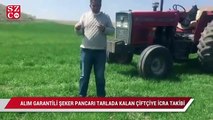 Alım garantili şeker pancarı tarlada kalan çiftçi için icra takibi başlatıldı