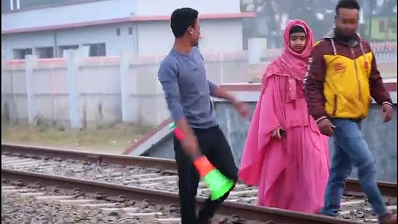 Train Horn Scare Prank On Public - 1(Best Funny Videos 202360P)