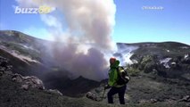 Great Balls of Fire! Climbers Summit the Crater of the Most Active Volcano in Europe!