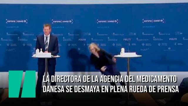 La directora de la Agencia del Medicamento danesa se desmaya en plena rueda de prensa