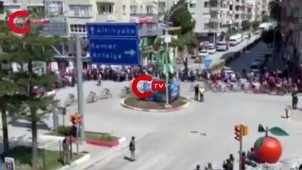 56. Cumhurbaşkanlığı Türkiye Bisiklet Turu'nda kaza