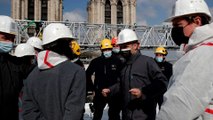 Emmanuel Macron à Notre-Dame : « un travail immense a été accompli »