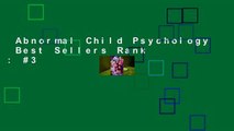 Abnormal Child Psychology  Best Sellers Rank : #3