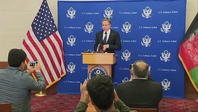 Estaremos al lado del pueblo afgano a pesar de la retirada de tropas, dice Blinken en Afganistán