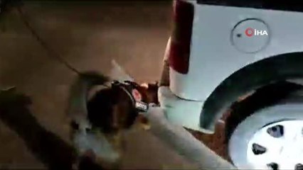 Park halindeki araçta 51 kilo 561 gram eroin ele geçirildi