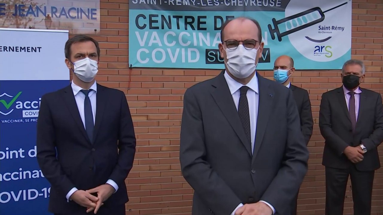 Déclaration du Premier ministre depuis le centre de vaccination de Saint-Rémy-lès-Chevreuse