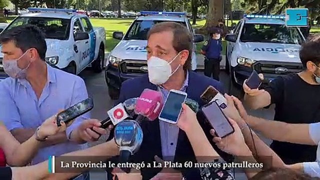 La Provincia le entregó a La Plata 60 nuevos patrulleros