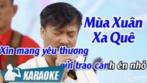 Karaoke Mùa Xuân Xa Quê - Tone Nam (Beat Quang Lập) - Nhạc Xuân 2021
