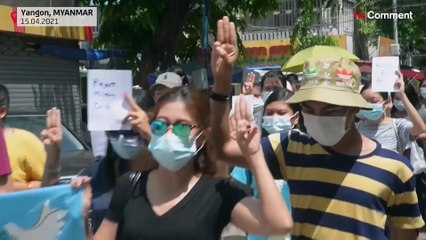 شاهد:  إحياء ذكرى قتلى الاحتجاجات في ميانمار