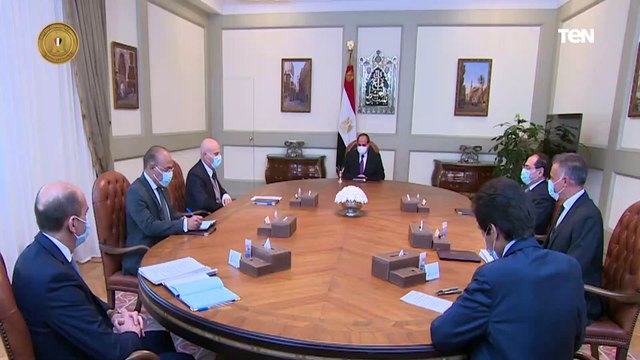 السيد الرئيس يستقبل الرئيس التنفيذي لشركة إيني ويتابع جهود الدولة لتطوير الجامعات