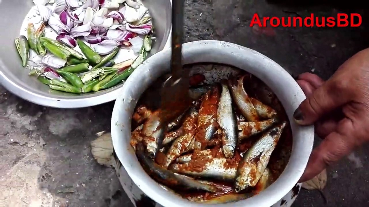 Tasty winter vegetables fish curry cooking grandmas village food