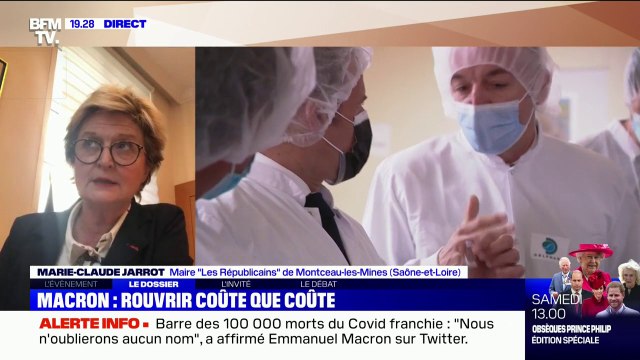 Marie-Claude Jarrot, maire LR de Montceau-les-Mines: Le Président nous a assuré de la réouverture aux dates qu'il avait fixées préalablement des écoles, des collèges et des lycées