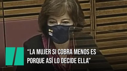 "La mujer si cobra menos es porque así lo decide ella", una parlamentaria de Vox en Les Corts