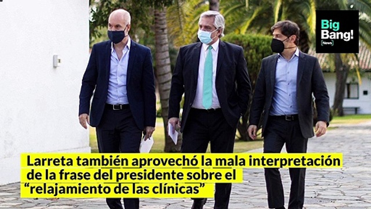 Alberto Fernández, Larreta y los pases de factura en vivo tras los anuncios