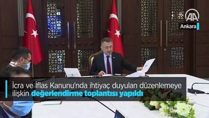 İcra ve İflas Kanunu'nda düzenlemeye ilişkin toplantı