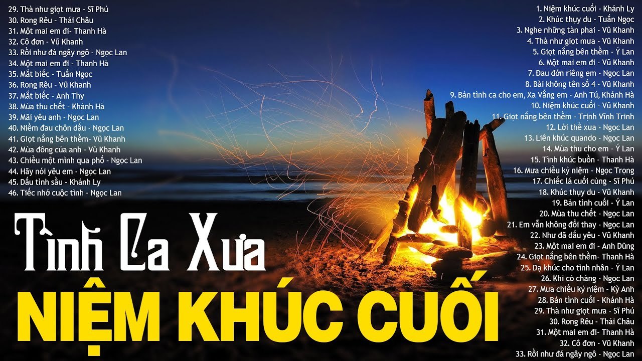 NIỆM KHÚC CUỐI, KHÚC THỤY DU - Mở Nhẹ Nhàng Nhạc Tình Ca Xưa Phòng Trà Ru Ngủ Hàng Triệu Con Tim