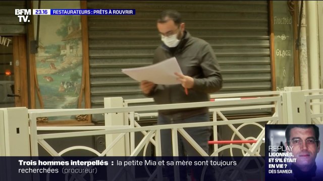 En France, les restaurateurs se préparent en vue de l'éventuelle réouverture de leurs établissements