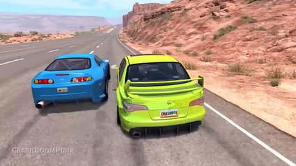 Street Racing Crashes #4 - Beamng Drive | Crashboompunk