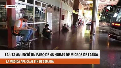 La UTA anunció un paro de 48 horas de micros de larga distancia